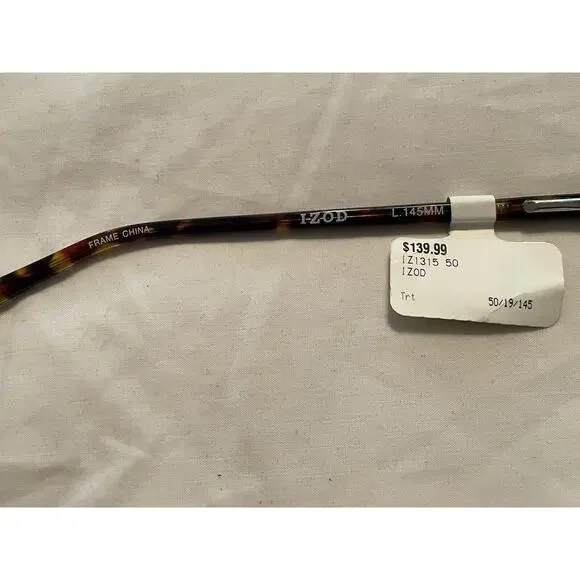 IZOD IZ1315 50-19 MATTE TORTOISE EYEGLASSES FRAME ONLY - Picture 3 of 5